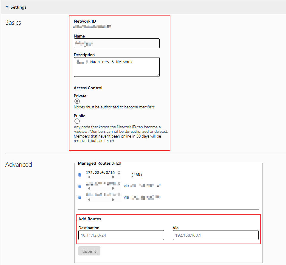 Rename Zerotier Network